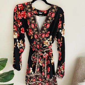 Venus Floral Print Mini Dress